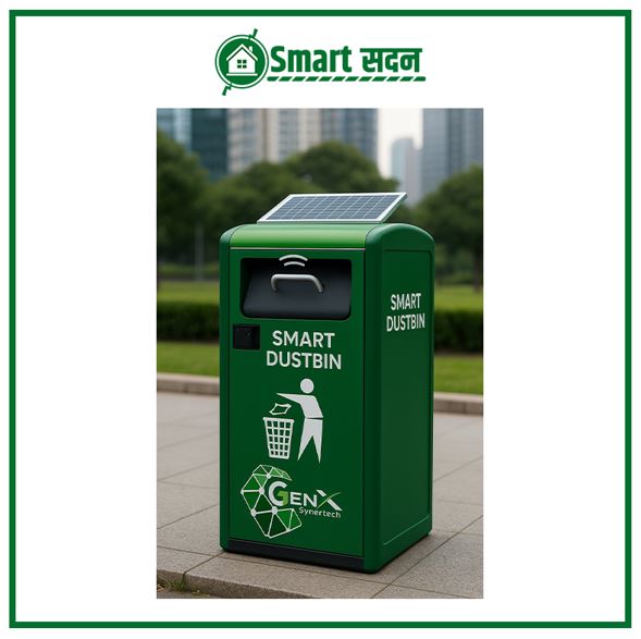 Solar-Powered Smart Dustbin